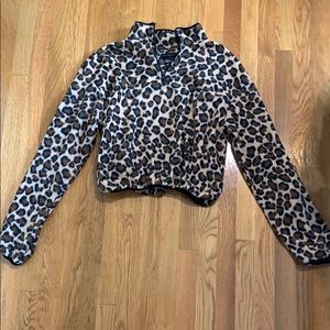 LA Hearts CHEETAH fleece sweatshirt